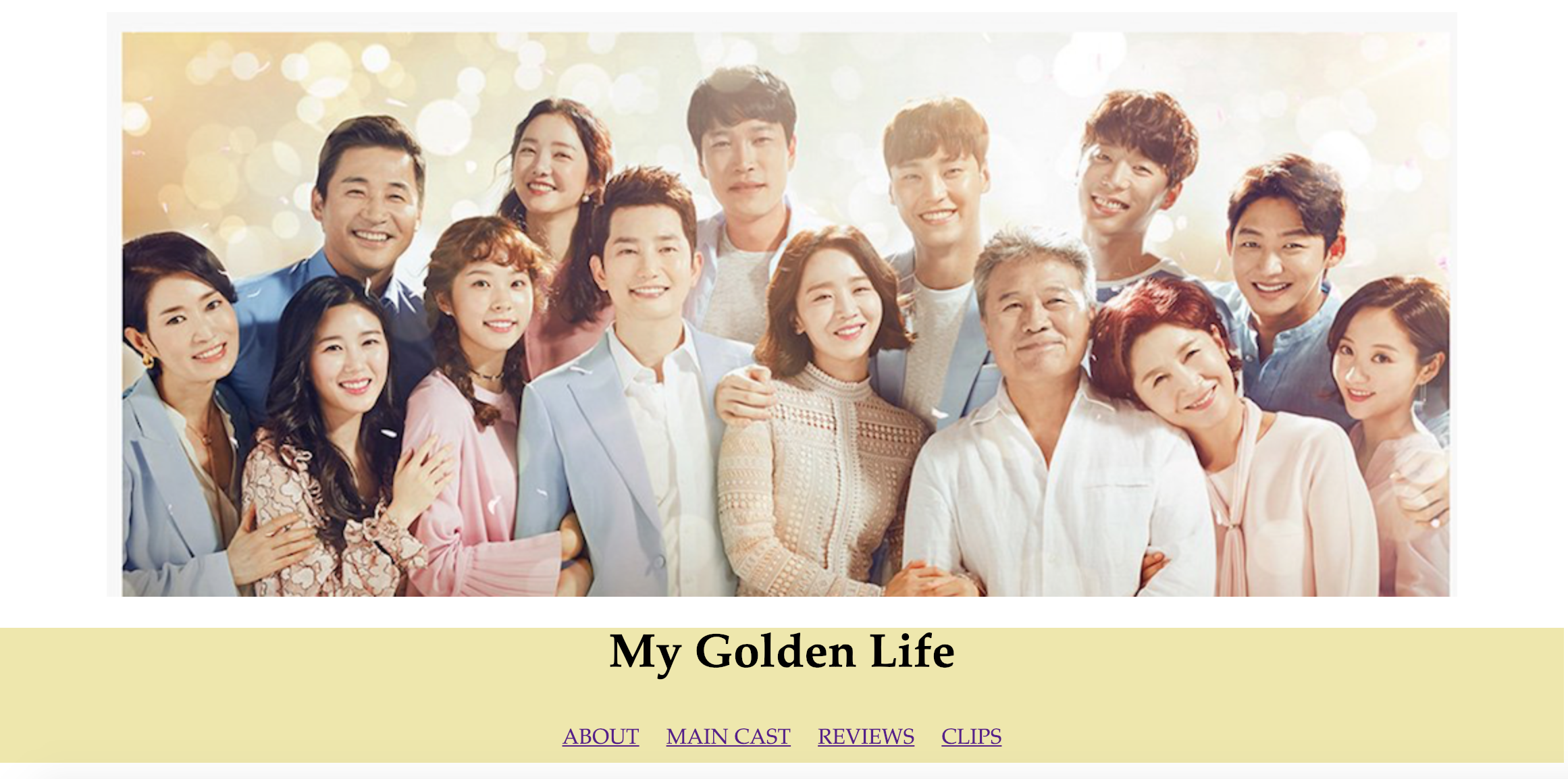 My Golden Life website