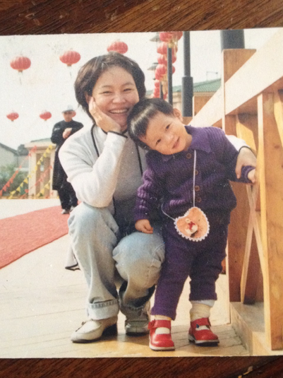 Sophie as a child in China